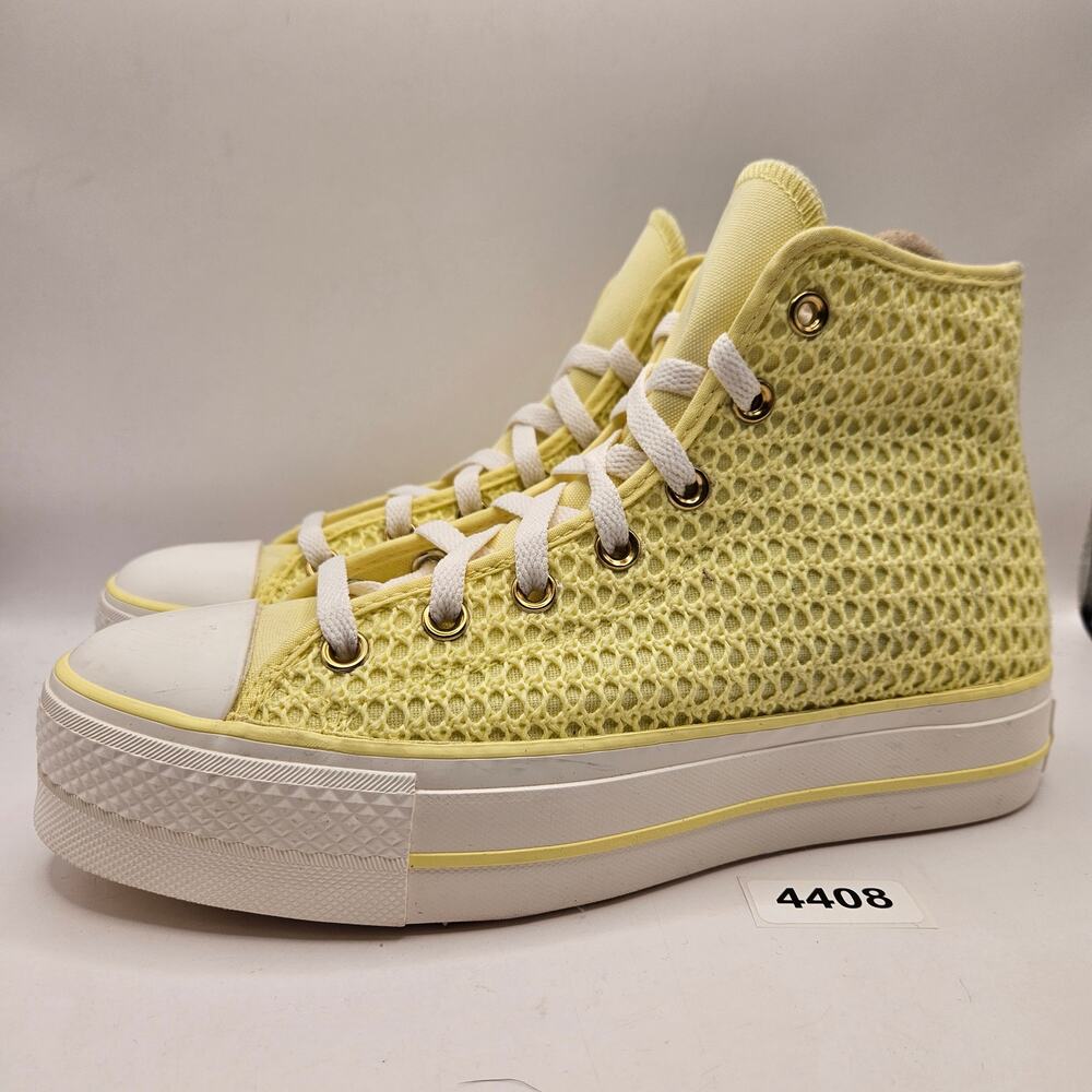 CONVERSE WOMEN'S 9 CHUCK TAYLOR ALL STAR LIFT HI PLATFORM LEMON SLUSHY A14967C